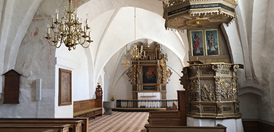 Asperup Kirke. Restaureringen af kirkerummet