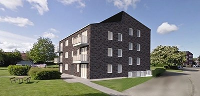 Parkvej afd. 5, Odense. Renovering af almene boliger. Illustration